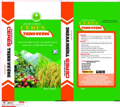 Ceres Thinh Vuong organic mineral fertilizer (fertilizer code 20932)