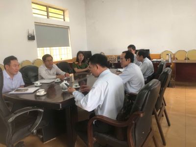 LÀM VIỆC VỚI ĐOÀN KIỂM TRA LIÊN NGÀNH SỞ NÔNG NGHIỆP VÀ MÔI TRƯỜNG